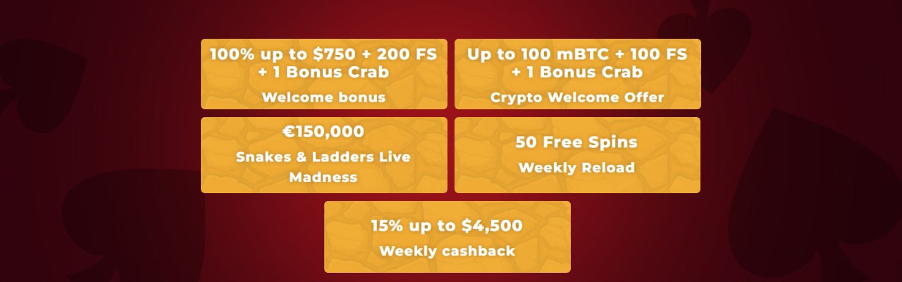 Wazamba bonus types